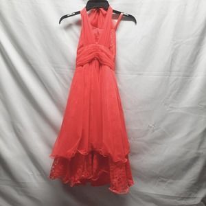 Royal City Coral Asymmetric Ruffles Pageant Flower Girl Chiffon Dress
30 6-8 US